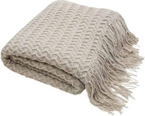 Liviza Plaid Siti bruin Acryl Rechthoekig Bruin 1 cm 130 cm 200 cm