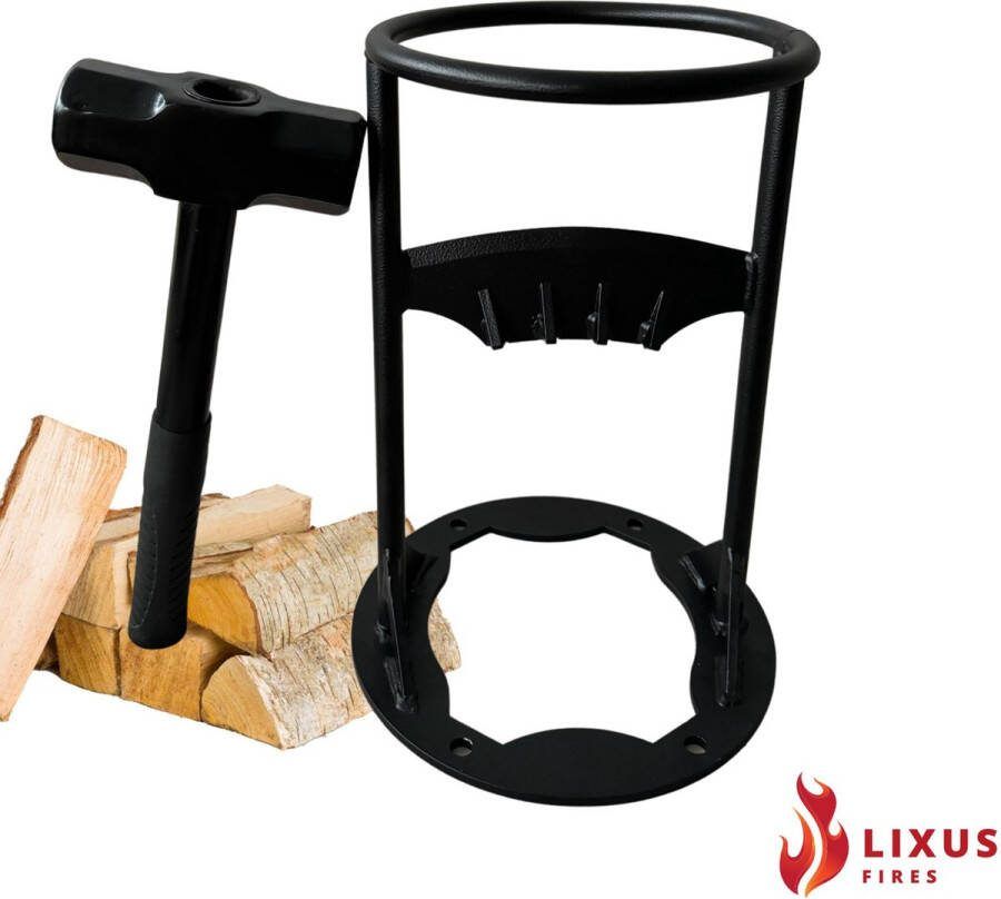 Lixus Goods Houtklover Kloofmachine Incl. Hammer Houtsplijter Gietijzer Voor Hout & Aanmaakhout