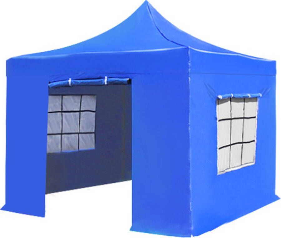 Lizzely Garden & Living Easy up 3x3m blauw luxe partytent opvouwbaar