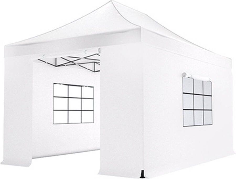 Lizzely Garden & Living Easy up 3x4 5m wit luxe partytent opvouwbaar