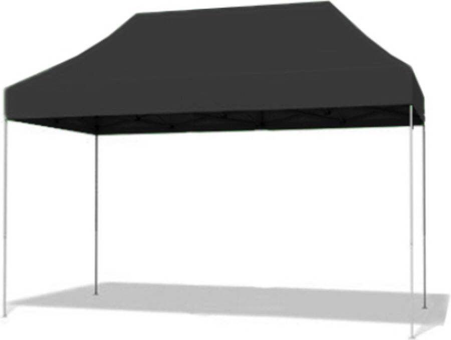 Lizzely Garden & Living Easy up 3x4 5m zwart 30mm (aluminium buizen) zonder zijwanden semi prof partytent opvouwbaar
