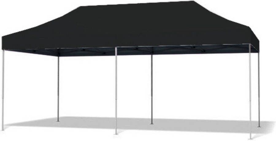 Lizzely Garden & Living Easy up 3x6m zwart 30mm (aluminium buizen) zonder zijwanden semi prof partytent opvouwbaar