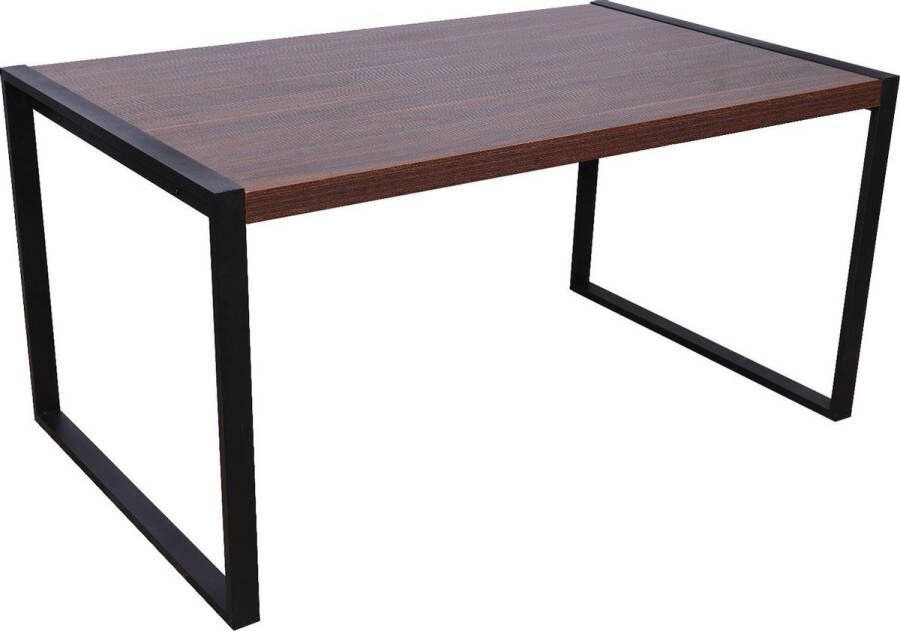 Lizzely Garden & Living Eettafel Jenckle 150cm MDF donker hout tafel