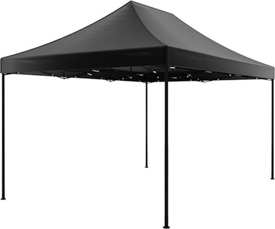 Lizzely Garden & Living Easy up 3x4 5m zwart luxe zonder zijwanden partytent opvouwbaar