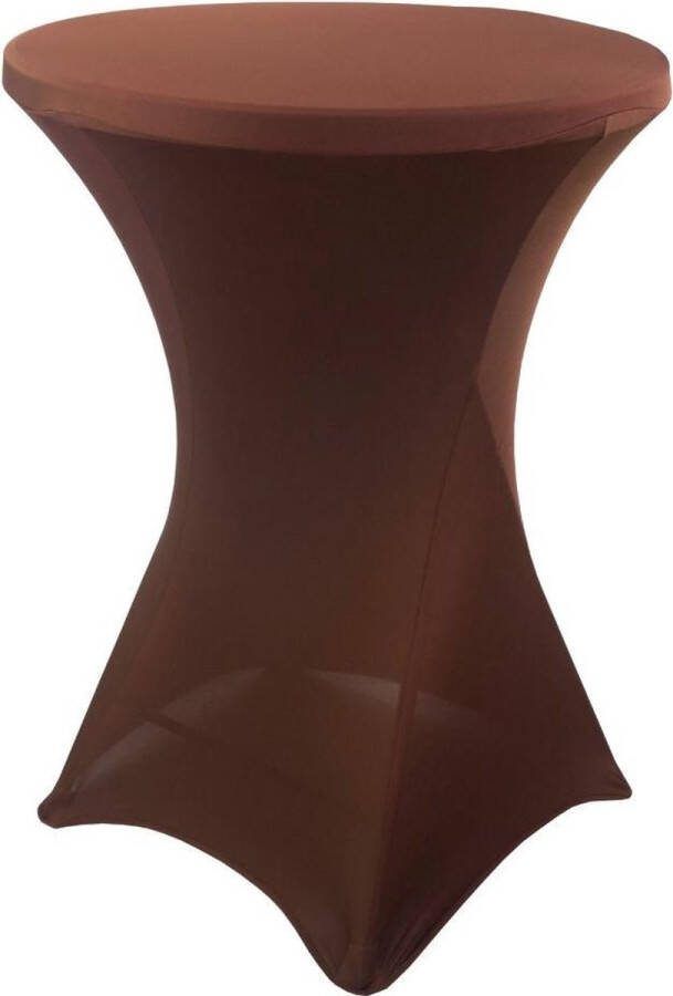 Lizzely Garden & Living Statafelrok stretch rok bruin statafel 80cm statafelhoes