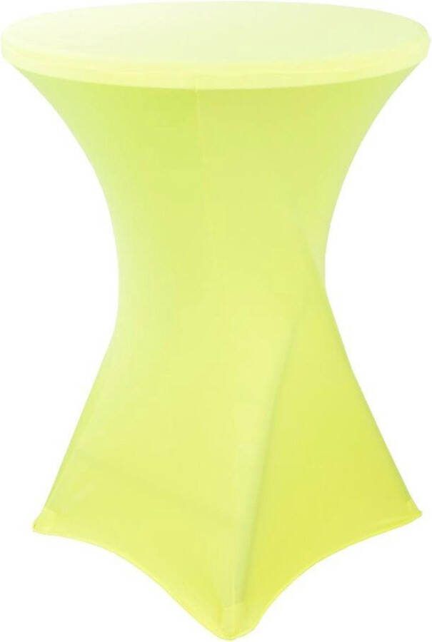 Lizzely Garden & Living Stretch rok geel statafelrok statafel 80cm statafelhoes