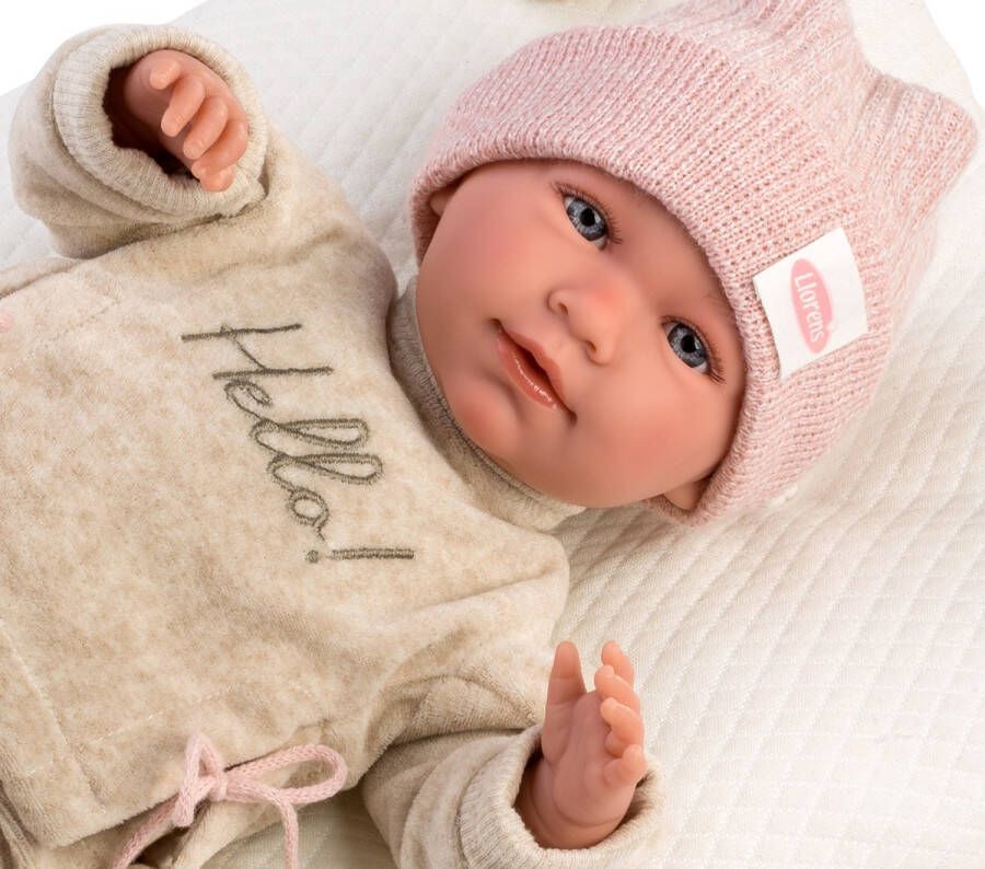 Llorens softbody babypop 42 cm met geluid en speen