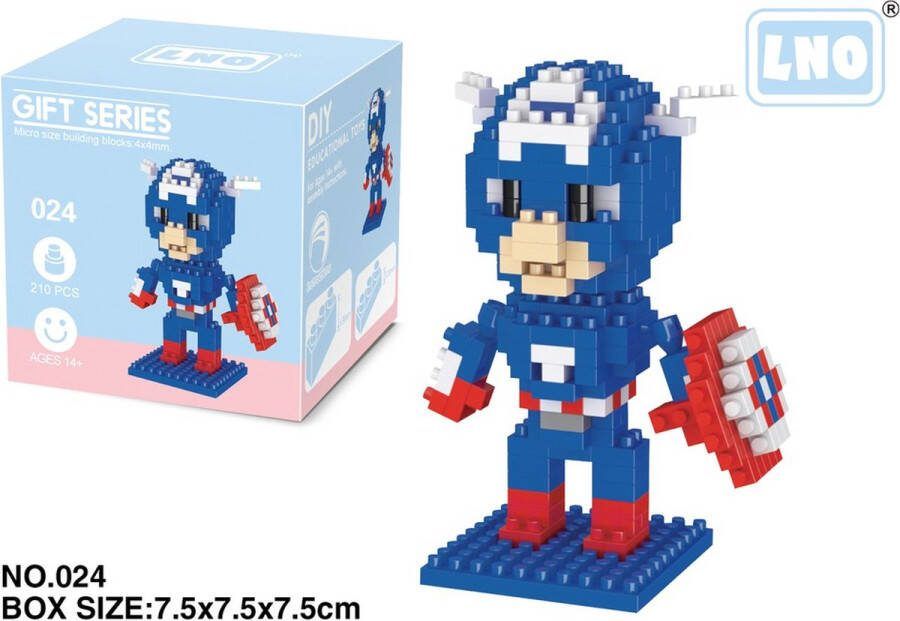 LNO Miniblocks bouwset 3D puzzel educational toys bouwdoos mini blokjes 024