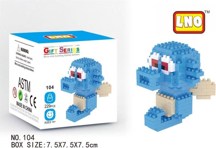 LNO Miniblocks bouwset 3D puzzel educational toys bouwdoos mini blokjes 104