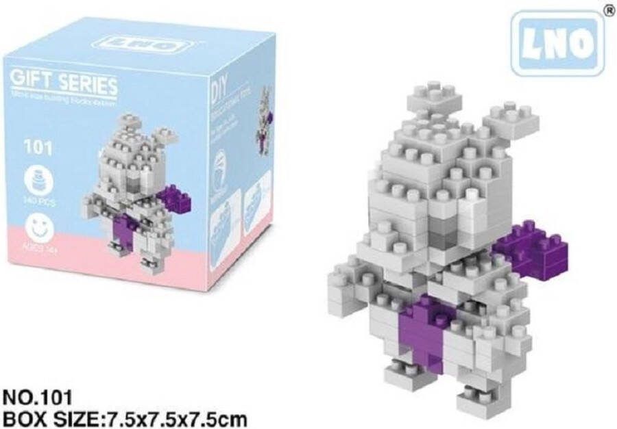 LNO Miniblocks bouwset 3D puzzel educational toys bouwdoos mini blokjes 104 st