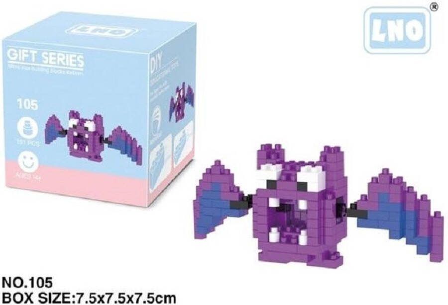 LNO Miniblocks bouwset 3D puzzel educational toys bouwdoos mini blokjes 105