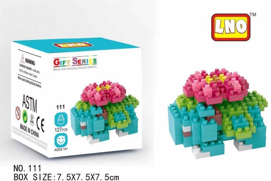 LNO Miniblocks bouwset 3D puzzel educational toys bouwdoos mini blokjes 126 st