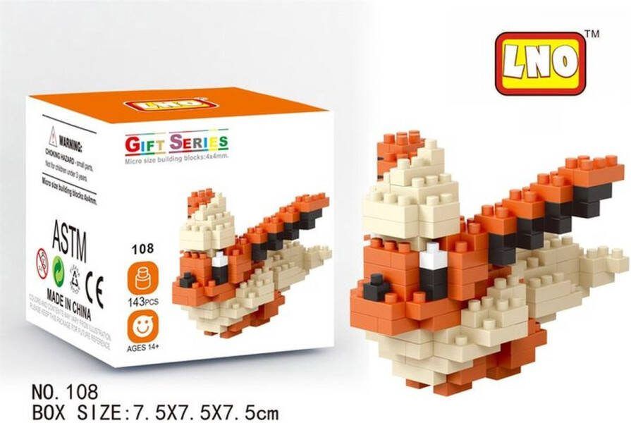 LNO Miniblocks bouwset 3D puzzel educational toys bouwdoos mini blokjes 147 st