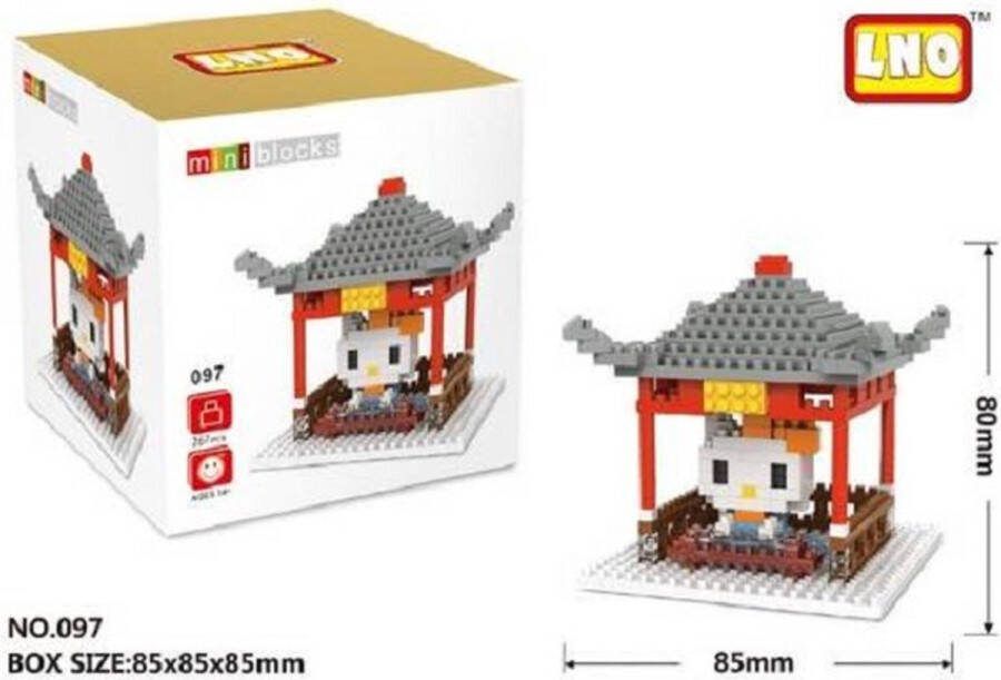 LNO Miniblocks bouwset 3D puzzel educational toys bouwdoos mini blokjes 267 st