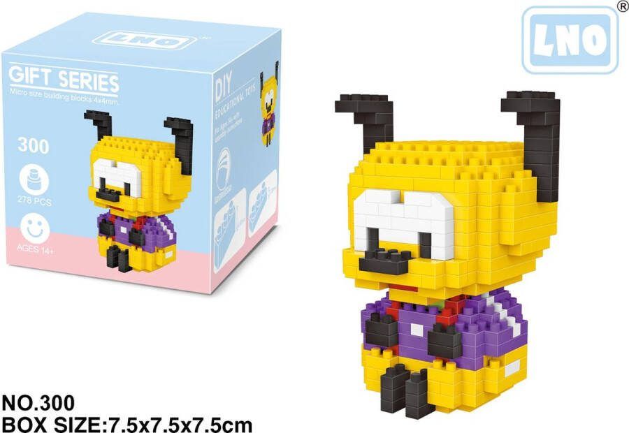 LNO Miniblocks bouwset 3D puzzel educational toys bouwdoos mini blokjes 278 st