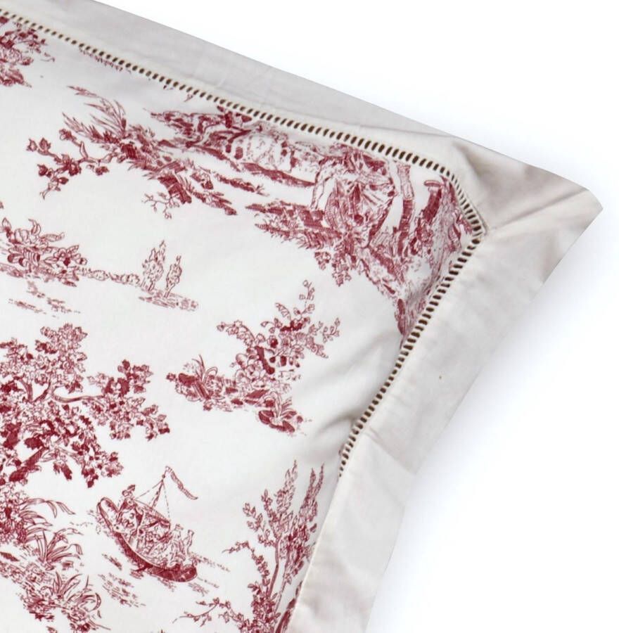 Loberon Beddengoed Toile rouge wit rood