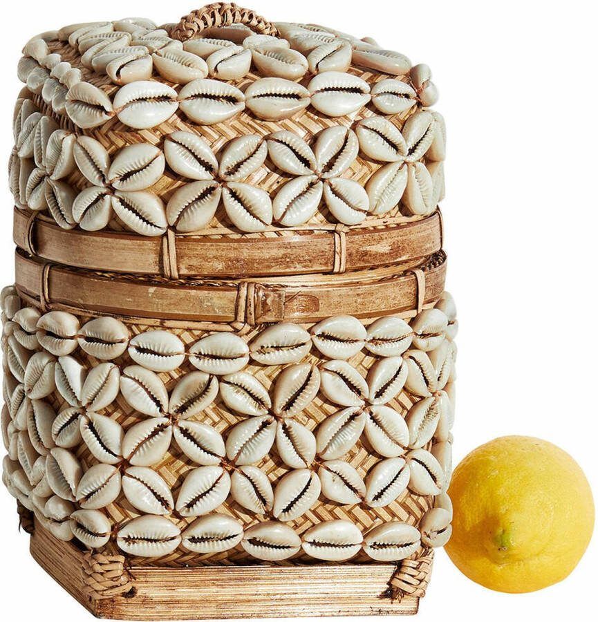 Loberon Box Alix bruin wit
