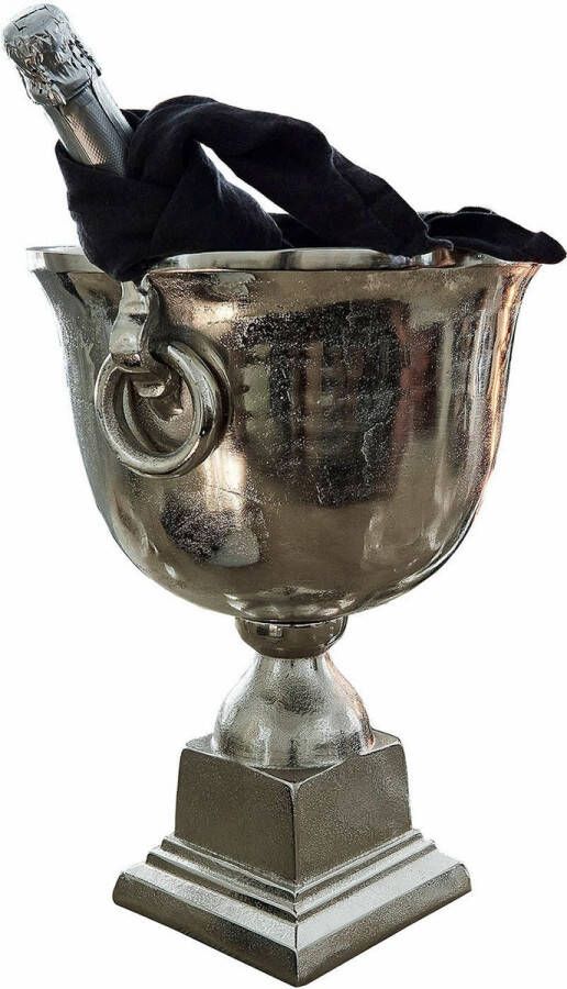 Loberon Champagnekoeler Pewsey zilverkleurig