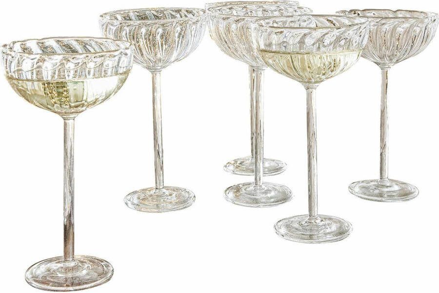 Loberon Glas set van 6 Bavella helder