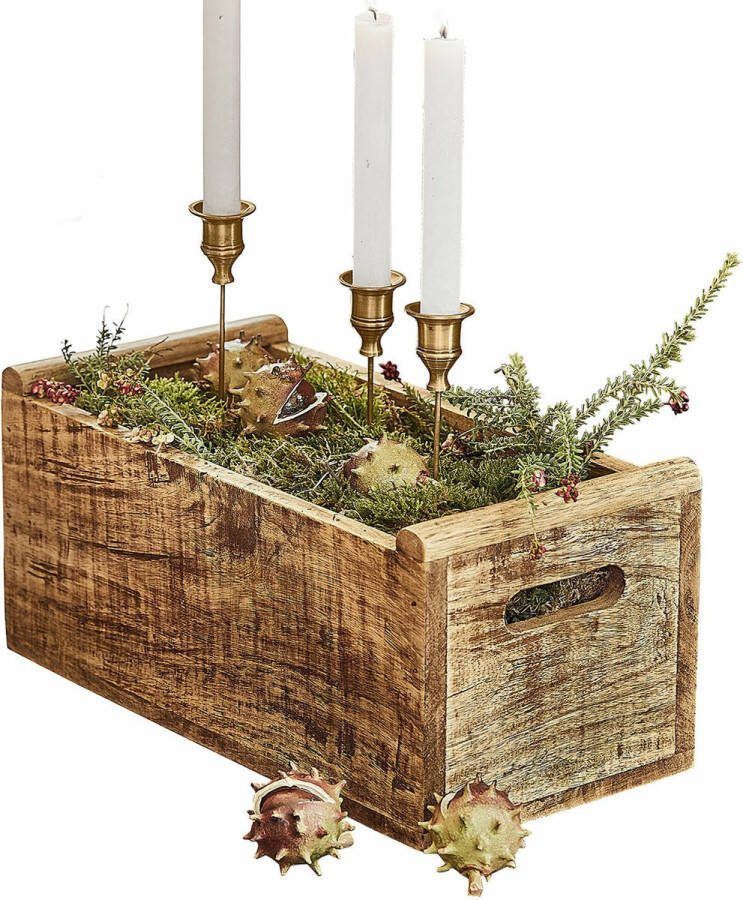 Loberon Houten kist Stellara bruin