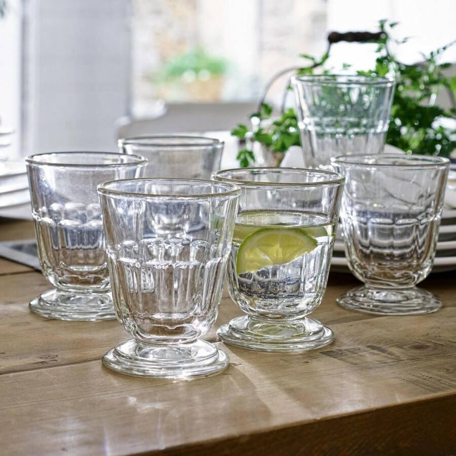 Loberon Waterglas set van 6 Pouce helder