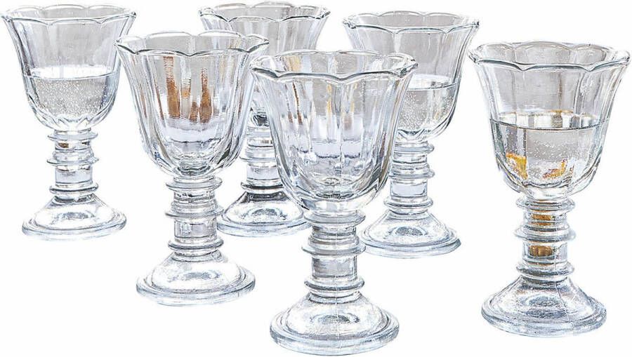 Loberon Wijnglas set van 6 Noelle helder
