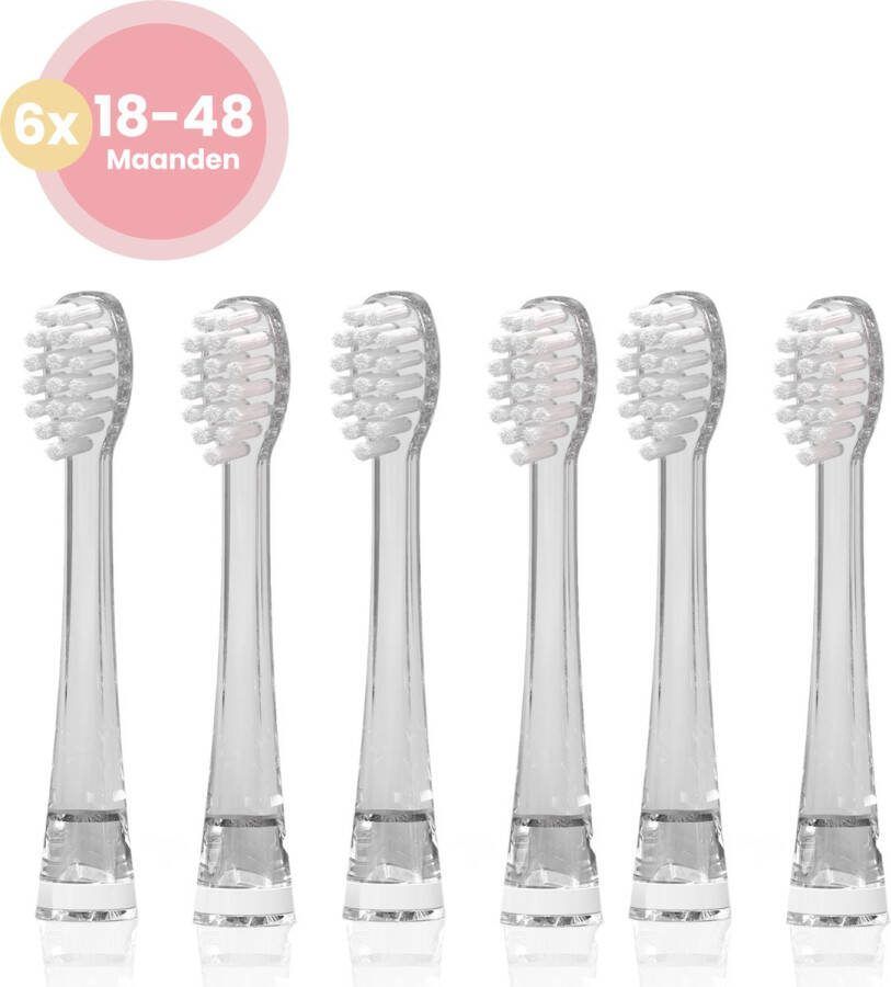 Loby Opzetborstels 18 tot 48 maanden Set 6 stuks geschikt voor baby's en peuters