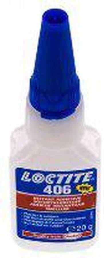 Loctite Secondelijm 20ml Transparent 2-11s Uithardingstijd Plastic En Rubber Oppervlakten 406-020