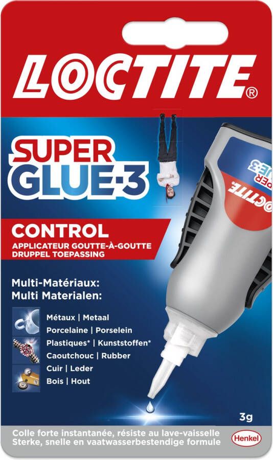 Loctite Power Control 3 g Unieke Doseerfles Secondelijm Alleslijm Multilijm Seconde lijm Alles Multi lijm