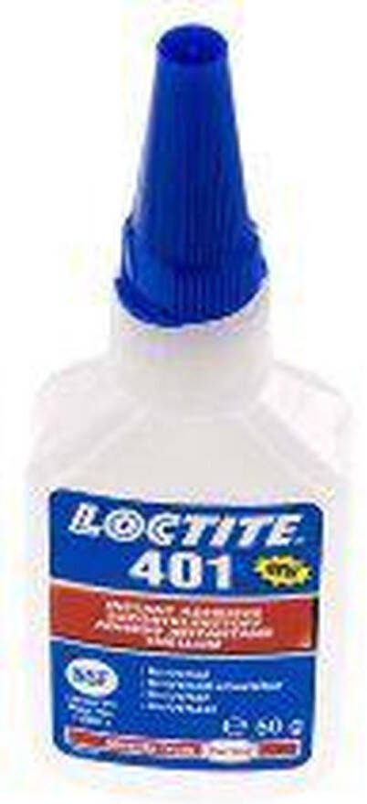 Loctite Secondelijm 50ml Transparent 3-11s Uithardingstijd Metaal Plastic En Rubber Oppervlakten 401-050
