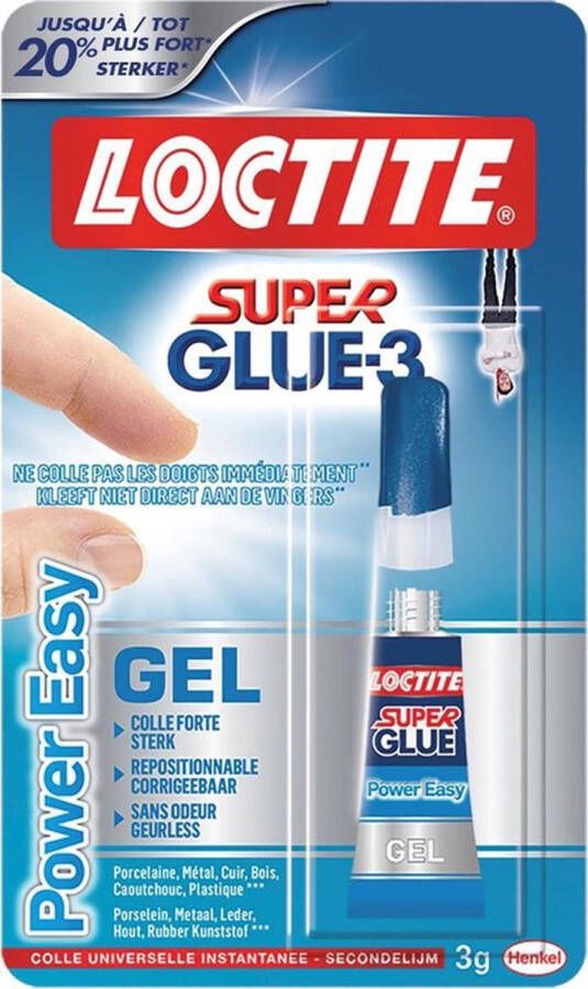 Loctite Secondelijm Super Glue-3 Power Gel 3gr