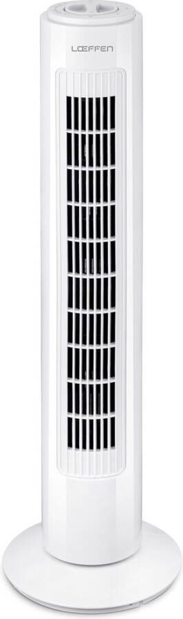 LOEFFEN 1015471 Torenventilator Luxe Ventilator met Swingfunctie Wit