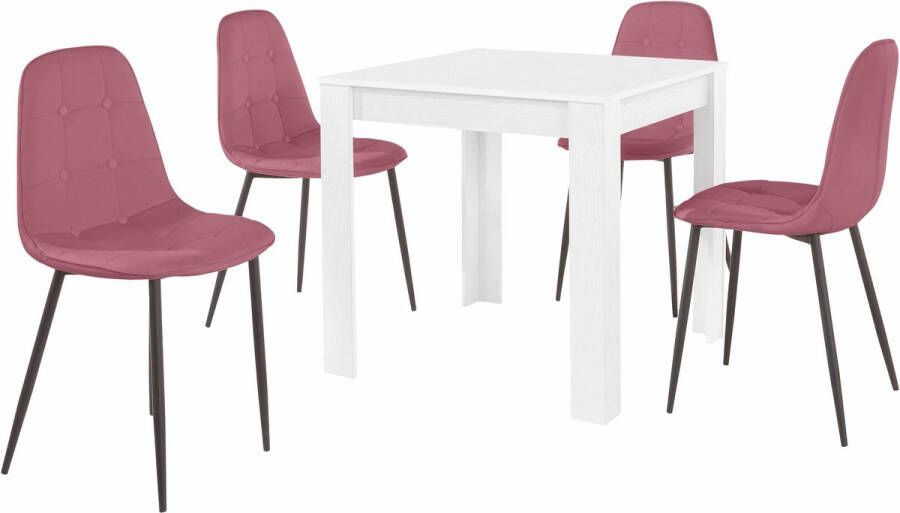 INOSIGN Eethoek met eettafel 80 cm breed (set 5-delig)