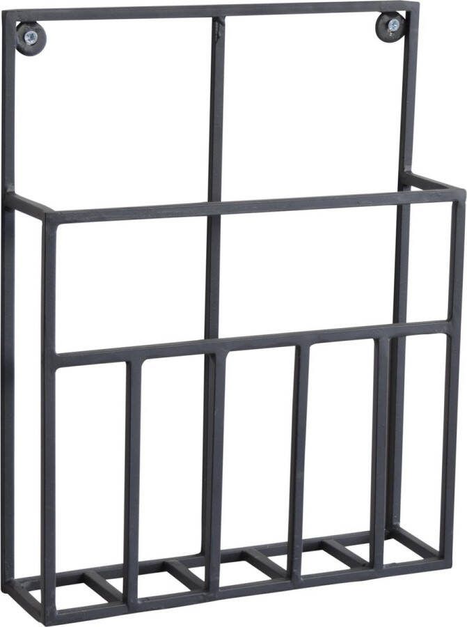 LOFT42 Maggy Metalen Tijdschriftenrek Small Zwart Metaal 7x24x31