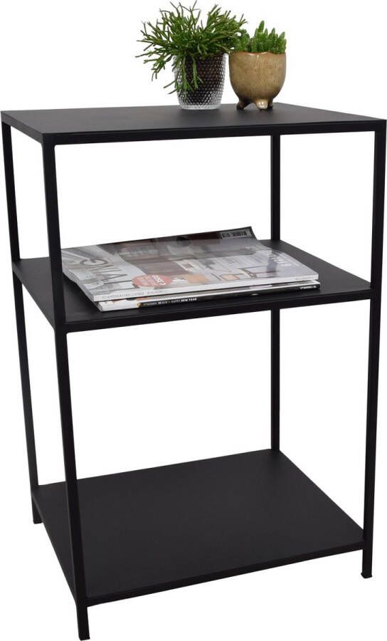 LOFT42 Metal Nachtkastje Zwart – Industrieel – 63x42x35