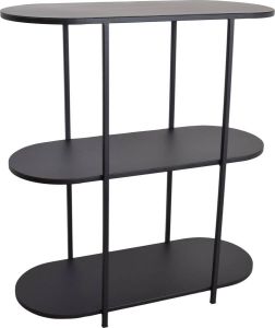 LOFT42 Oval Sidetable Zwart metaal 77x70x30