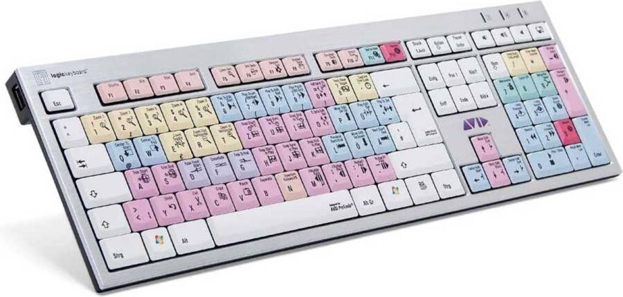 Logickeyboard Slim-Line PC Keyboard DE (Pro Tools) Apple muizen en toetsenborden