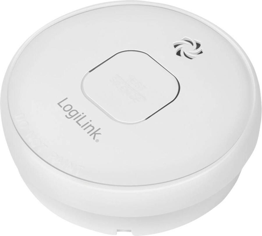 Logilink SC0016 Rookmelder Incl. batterij (10 jaar) werkt op batterijen (Ø x h) 104 mm x 50 mm