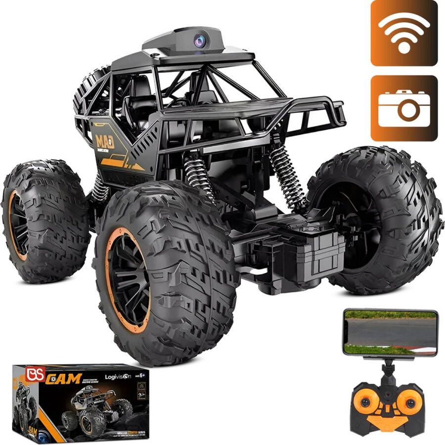 Logivision R59 Bestuurbare Auto met 4K Camera RC Auto Afstandsbestuurbare Auto Voor Volwassenen Kinderen Monstertruck Inclusief GRATIS Batterij