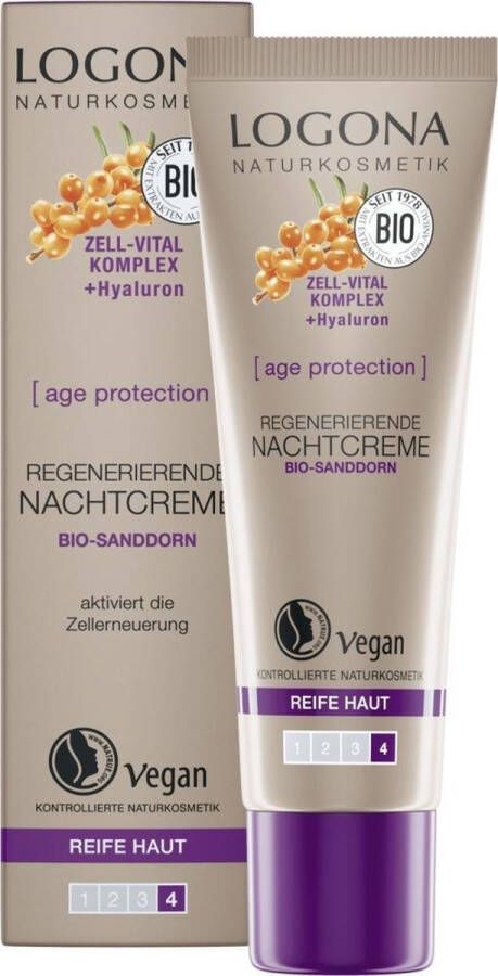 Logona Age Protection Firming Day Cream Nachtcrème Gezicht 30 ml