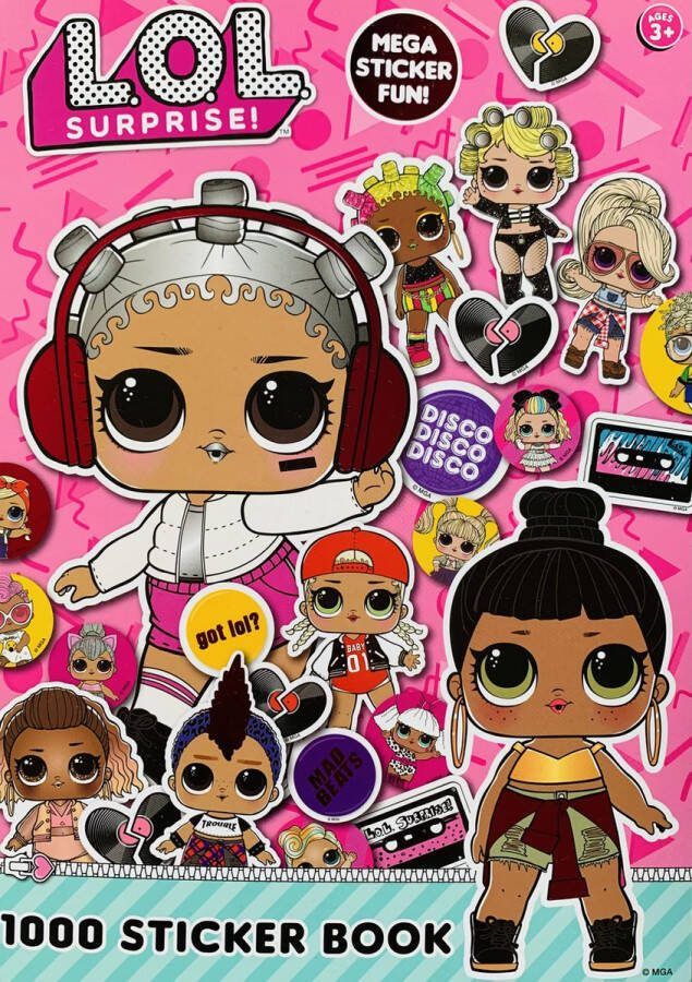 L.O.L . Surprise! Stickerboek A4 boek 1000 stickers LOL SURPRISE . Surprise OMG Knutselen meisjes lol