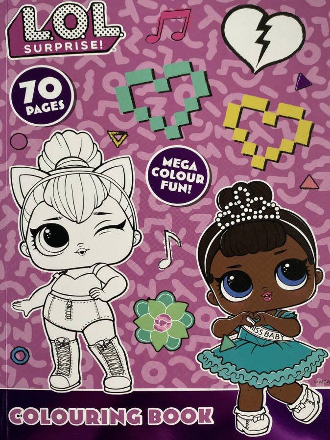 L.O.L. Surprise! Kleurboek 70 pagina's Mega colour fun colouring book