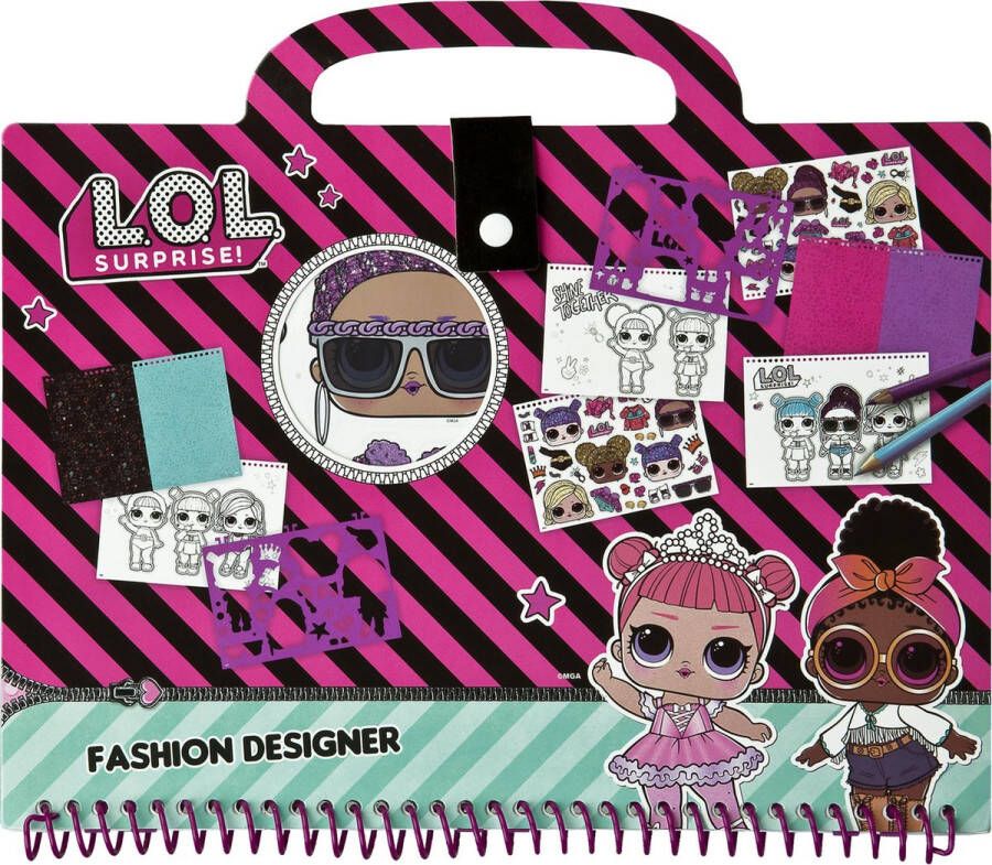 L.O.L. Surprise! L.O.L Fashion Designer Set Kleurboek Stickerboek Designboek