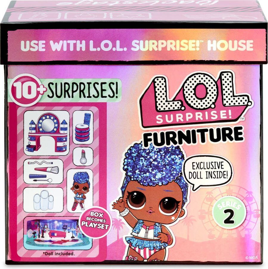 L.O.L. Surprise! L.O.L. Surprise Furniture Backstage met Independent Queen Minipop Serie 2