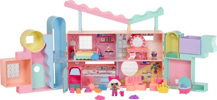 LOL Surprise Squish Sand Magic House met Tot speelset met verzamelpop knijpzand verrassingen accessoires Geweldig cadeau voor meisjes vanaf 4 jaar