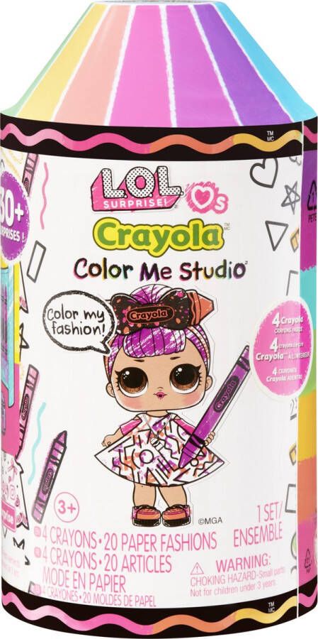 L.O.L. Surprise! Loves CRAYOLA Color Me Studio Verrassingsitem Minipop