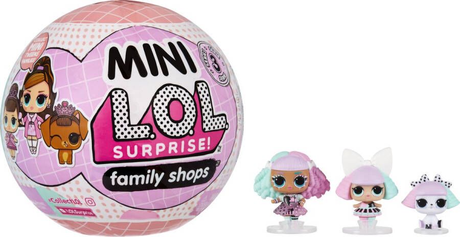 L.O.L. Surprise! Mini familie met 3 poppen Minipop