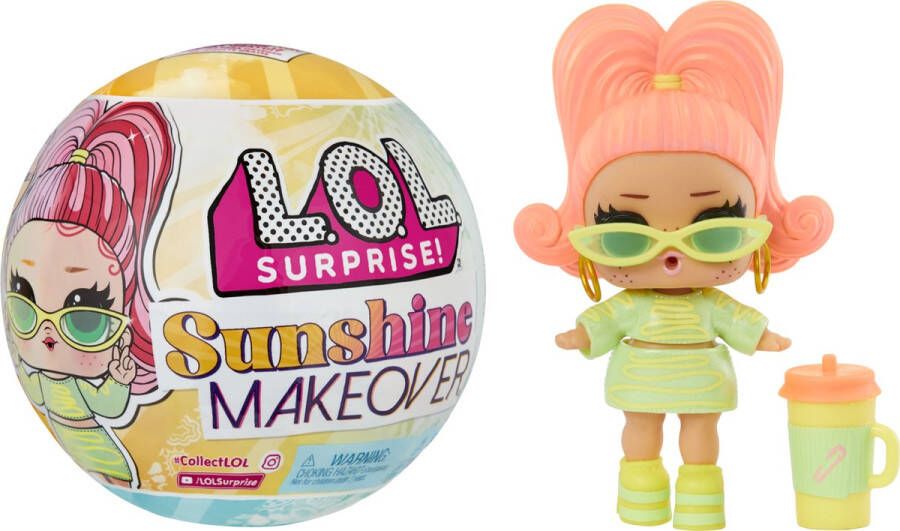 L.O.L. Surprise! LOL Surprise Sunshine Makeover Tots met 8 verrassingen UV-kleurverandering en accessoires 1 Limited Edition pop Verzamelobject Voor meisjes vanaf 4 jr