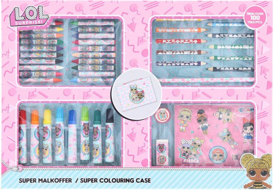 L.O.L. Surprise! Super Kleurkoffer 100dlg
