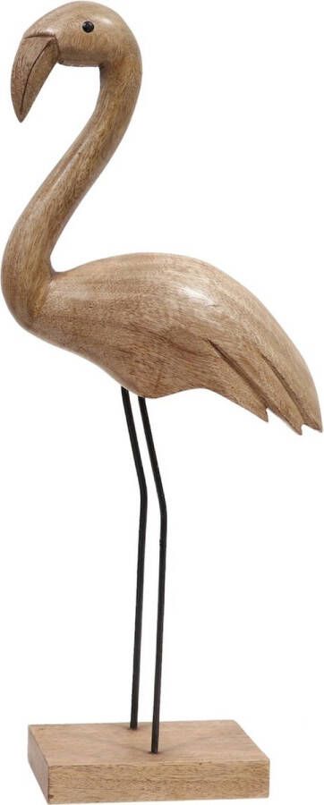 Lolaa Houten Flamingo ornament 53cm